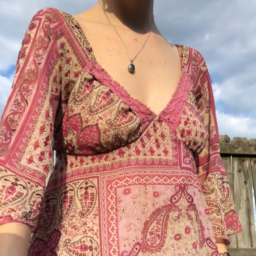 Vintage Y2K Bohemian Top - Picture 2 of 11